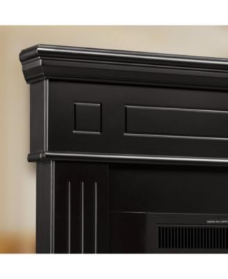 Corner Electric Fireplace with Mantel, TV Stand Electric Fireplace Heater with Remote Control for Living Room, Bedroom