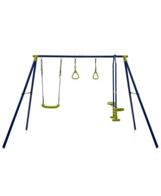 3-in-1 Outdoor Swing Set for Kids Aged 3 to 10