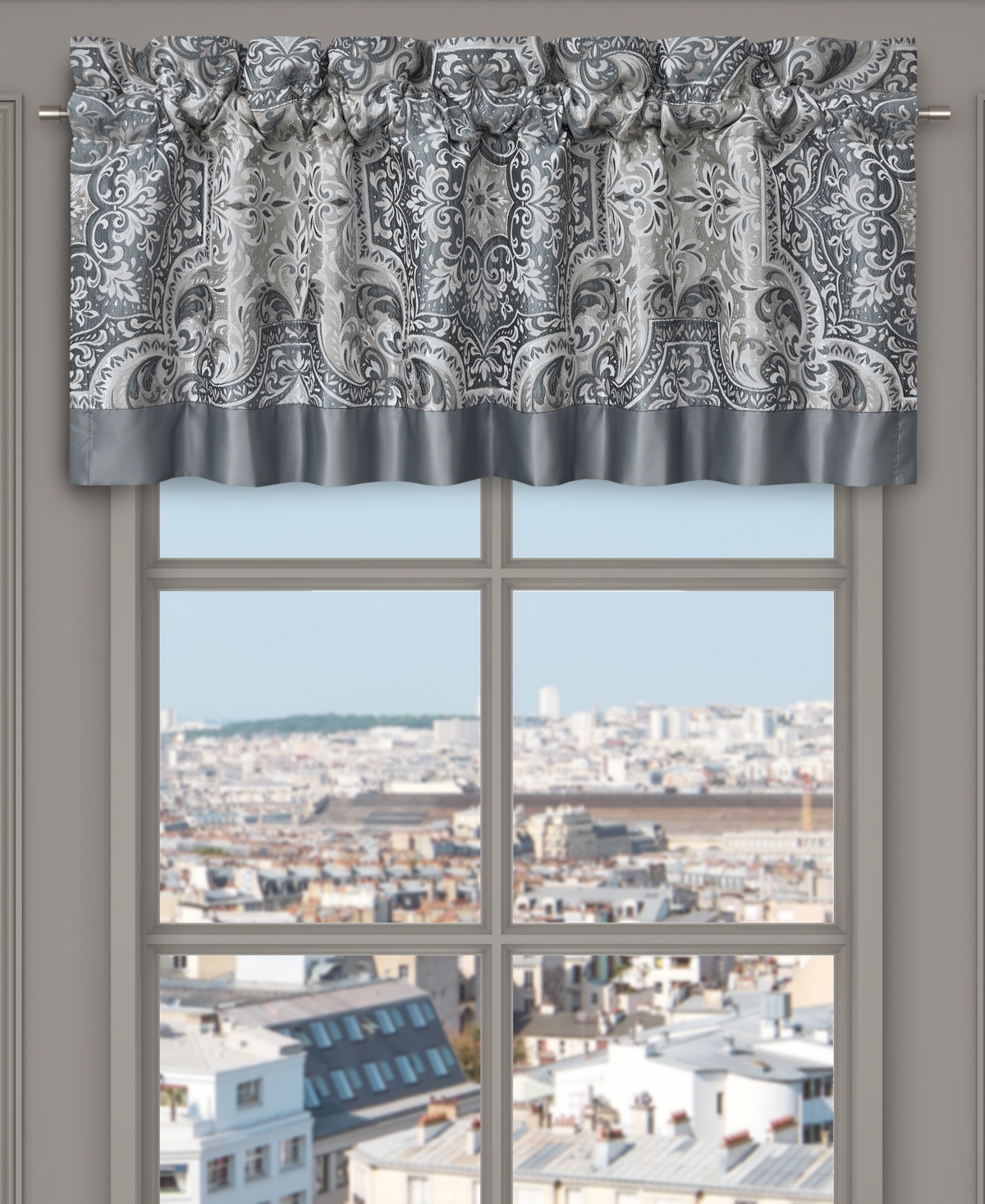 Royal Court Lisbon Window Straight Valance, 18" x 72"