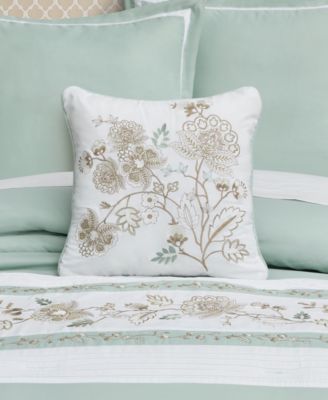 Spring Social Embellished Decorative Pillow, 16" x 16"