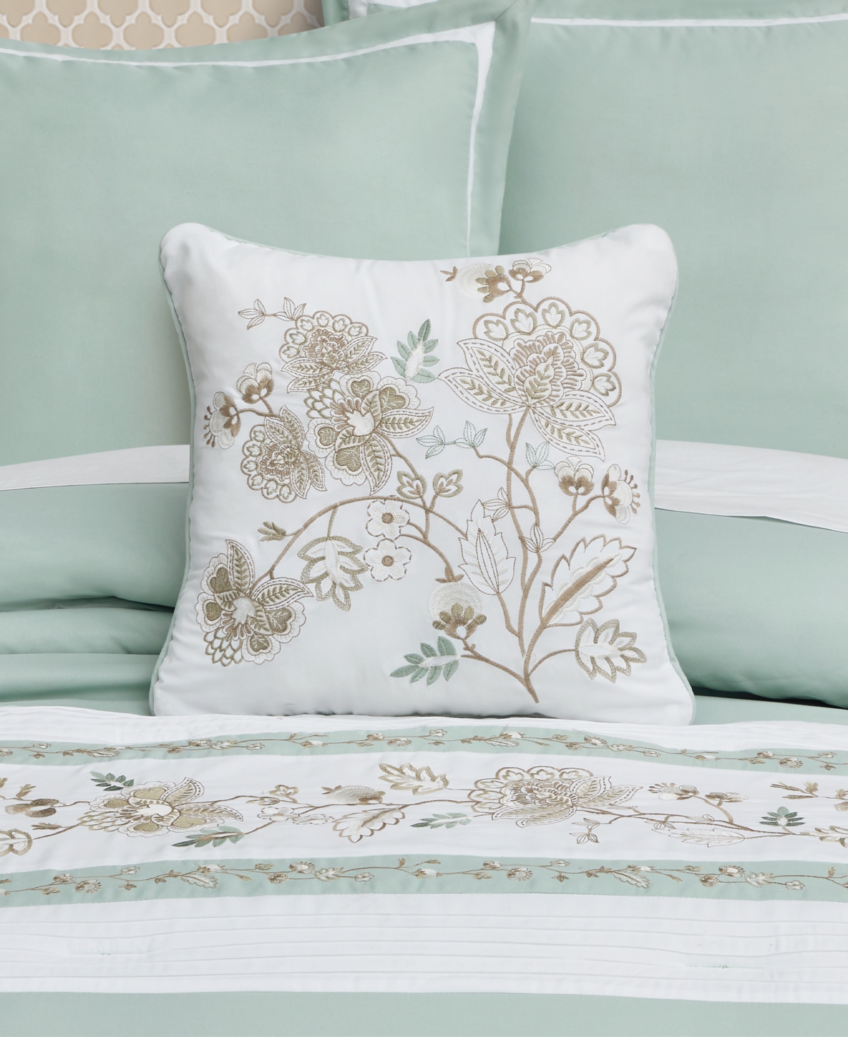 Royal Court Spring Social Embellished Decorative Pillow, 16" X 16" In Multi