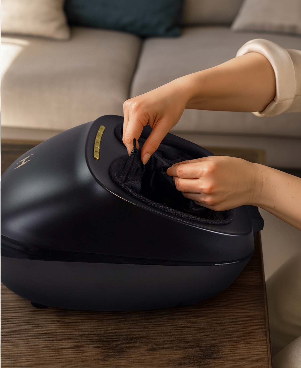 Homedics Modmassage Shiatsu Air Foot Massager With Heat In Black