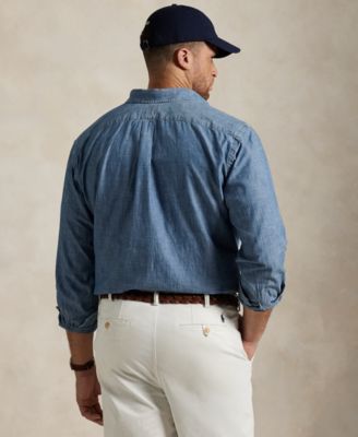 Men's Big & Tall Indigo Chambray Shirt