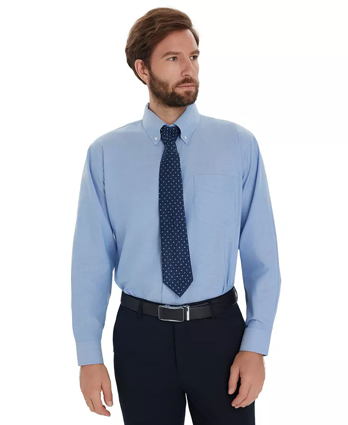 Men's Button-Down Oxford Solid Dress Shirt