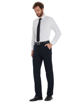 Men's Solid Long-Sleeve Dress Shirt