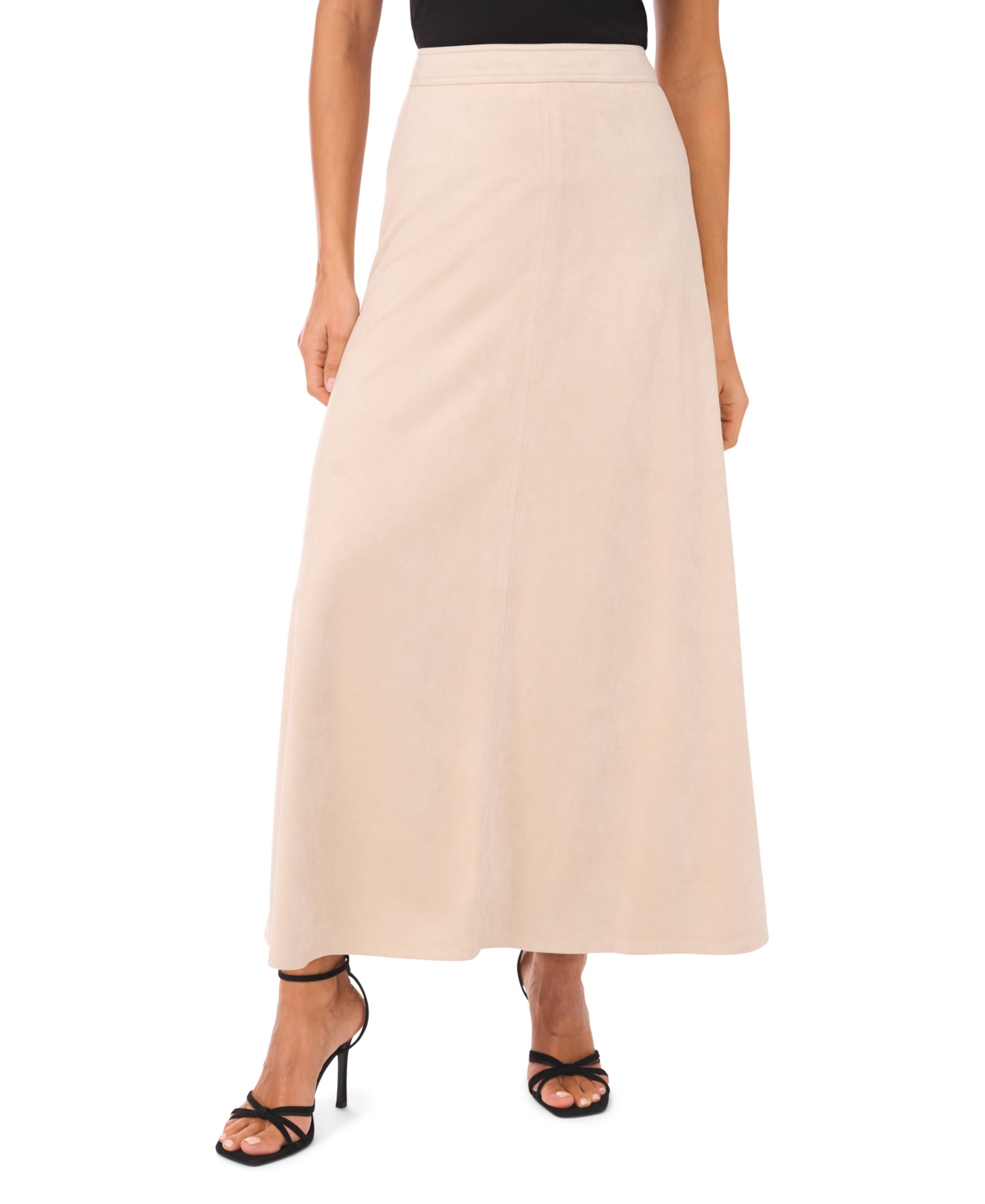 Vince Camuto Women's Faux-suede A-line Maxi Skirt In Pink