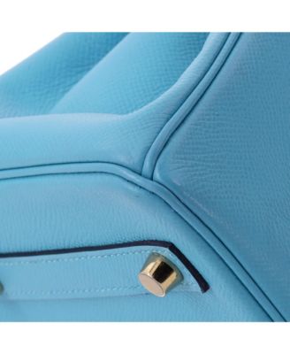 Birkin 30 Handbag Blue Epsom with Gold Hardware