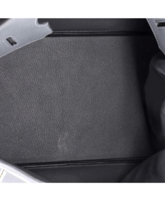 HAC 40 Handbag Grey Togo with Palladium Hardware