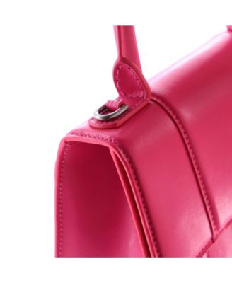 XS Hourglass Top Handle Bag Leather