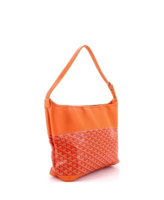 Grenadine Hobo Coated Canvas with Leather