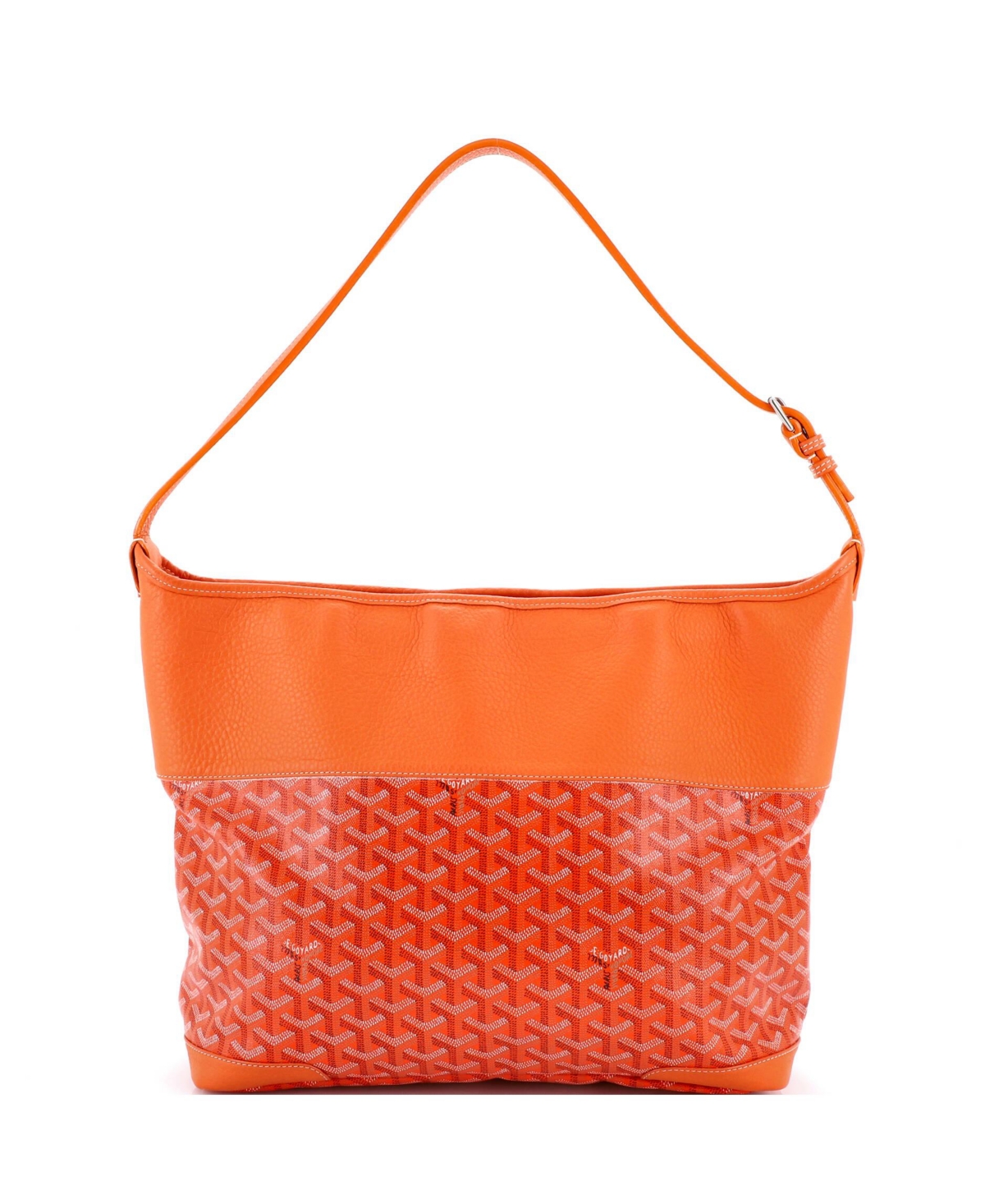 Pre-Owned Goyard Grenadine Hobo Coated Canvas with Leather