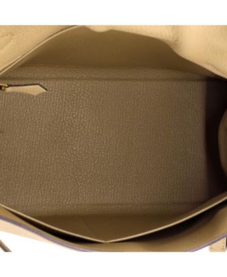 Kelly 28 Handbag Light Togo with Gold Hardware