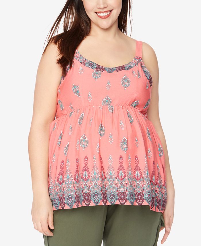 Motherhood Maternity Plus Size Printed Blouse Macy's