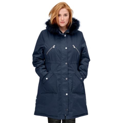 Женские куртки ellos Side-Snap Zip-Front Parka