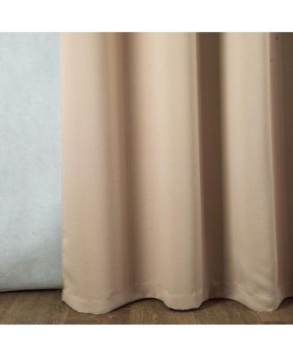 Anchorage Blackout Single Grommet Curtain Panel Pair - 54x63", Sesame