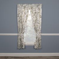 Abigail Design Printed Room Darkening 2-Piece Window Rod Pocket Pair Set with 2 Tiers - 56x24