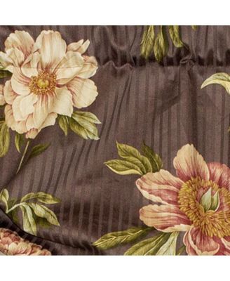 Blossom Suspender 3" Rod Pocket Valance, 50" x 16", Brown