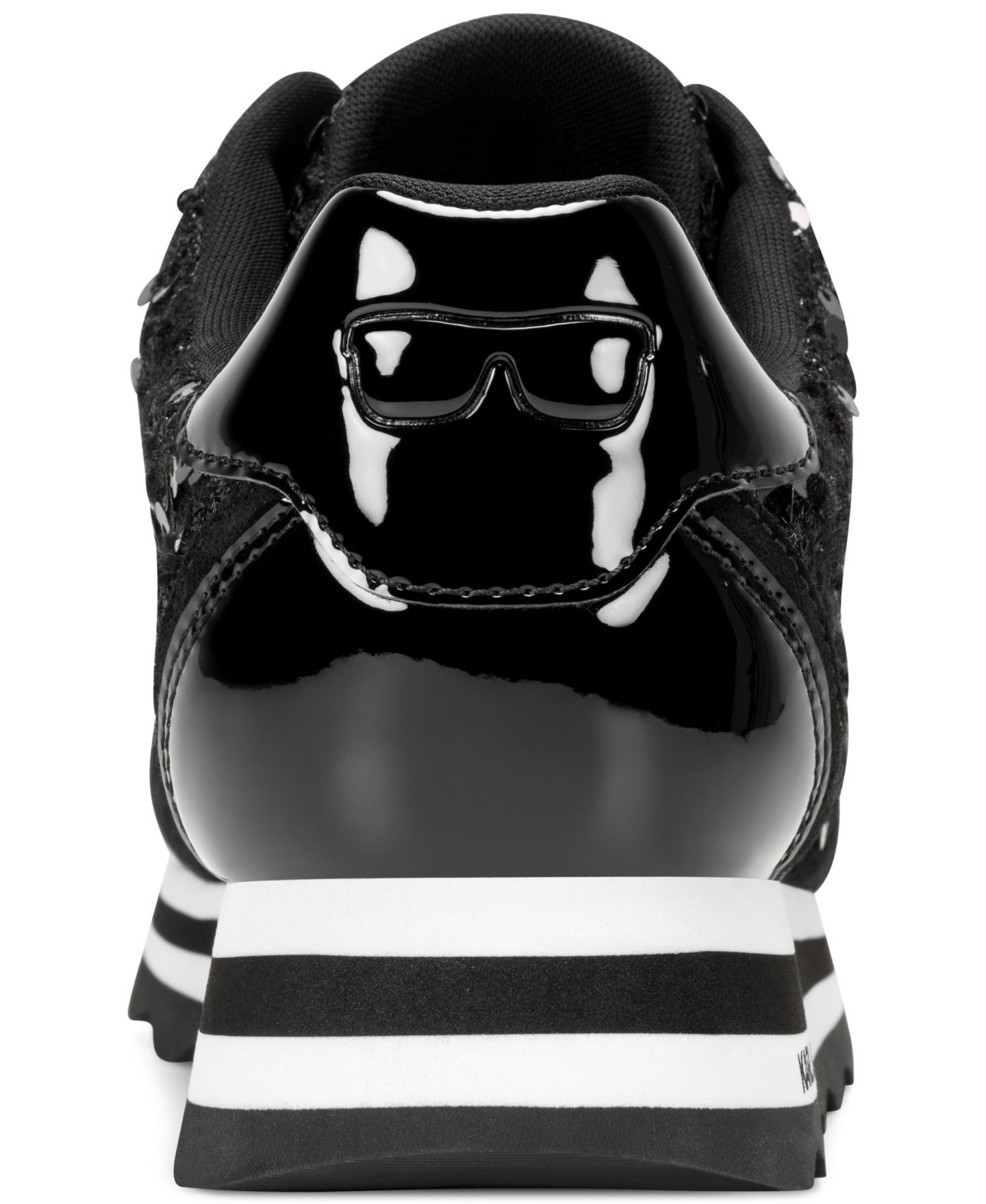Женские кроссовки KARL LAGERFELD PARIS Meade Lace-Up, цвет: Чёрный — фото 3