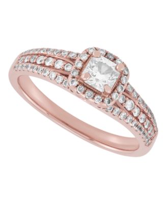 Macy's - Diamond Engagement Ring (3/4 ct. t.w.) in 14K Rose Gold