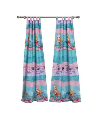 Greenland Home Fashion Mermaid High Quality Polyester Fabric Curtain Valance With 3" Rod Pocket - Multi 84x21"