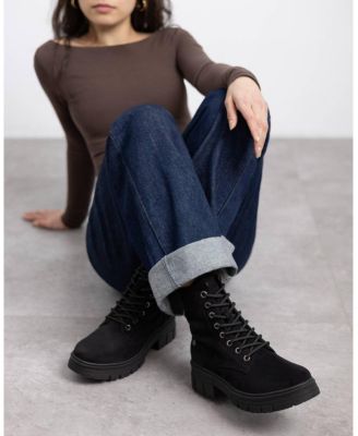 Women's Casual Combat Booties Refresh Collection