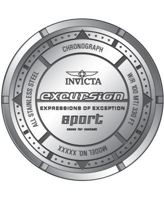 Men's 48538 Excursion Quartz VD53 Yellow, Blue, Black Dial Watch