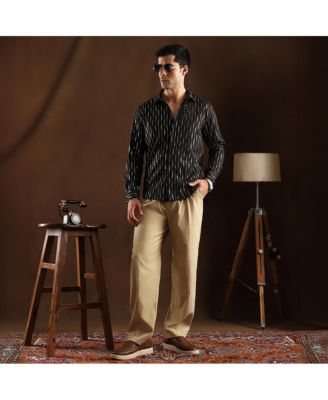 Men's Metallic-Vined Shirt