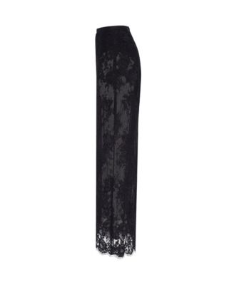 Women's Sensual Semi-Sheer Floral Lace Maxi Skirt
