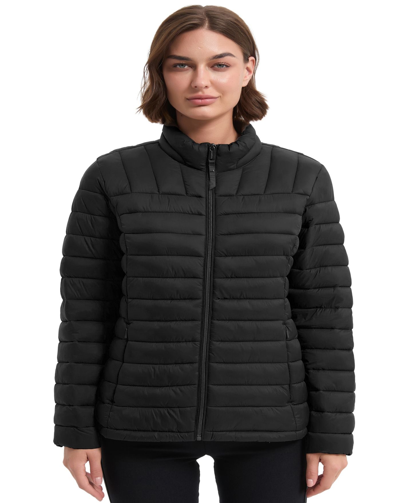 Женская куртка Hawke & Co. Rail Quilted Packable, цвет: Чёрный — фото 1
