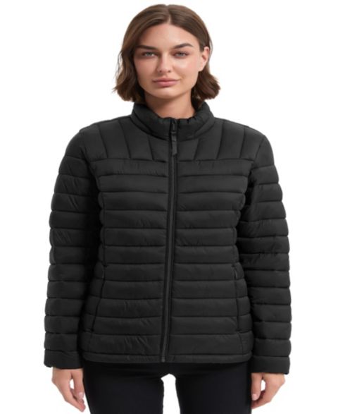 Женская куртка Hawke & Co. Rail Quilted Packable, цвет: Чёрный