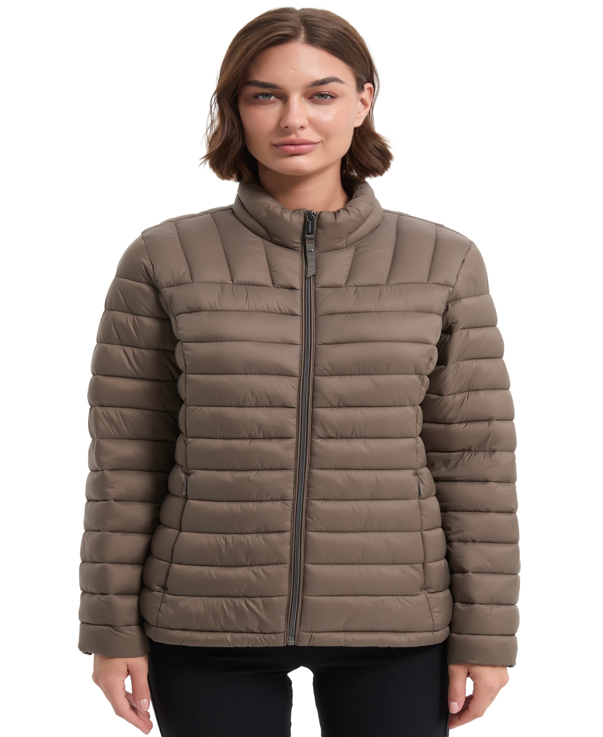 Hawke & Co. Women's Rail Quilted Packable Jacket In Brown