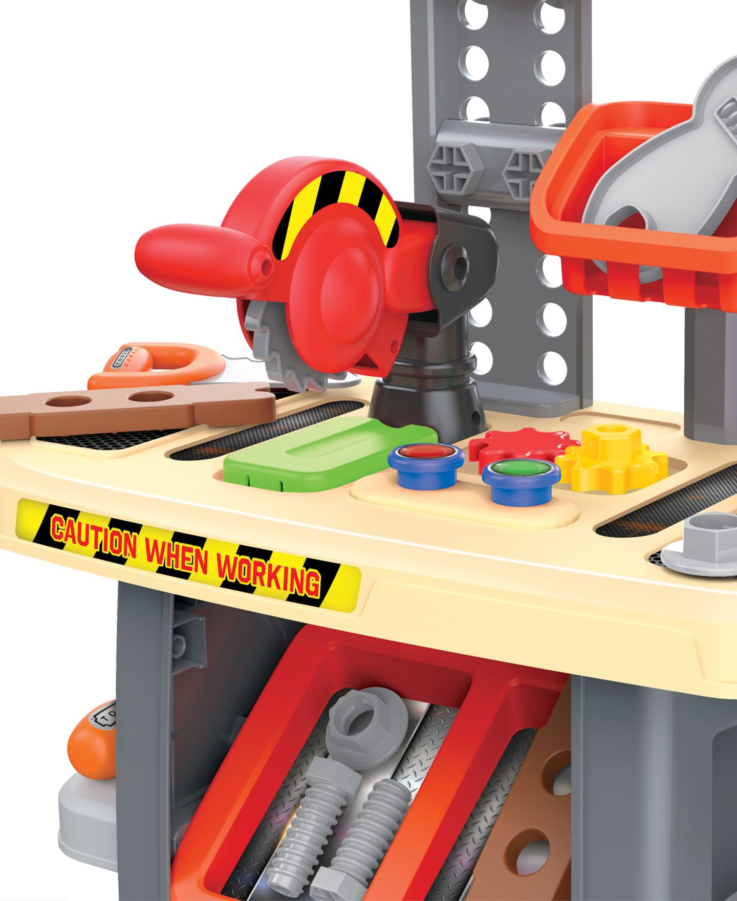 Детский игровой набор World Tech Toys Top-Notch Portable Realistic 32-Piece Tool Bench Playset, Ages 3+ — фото 6