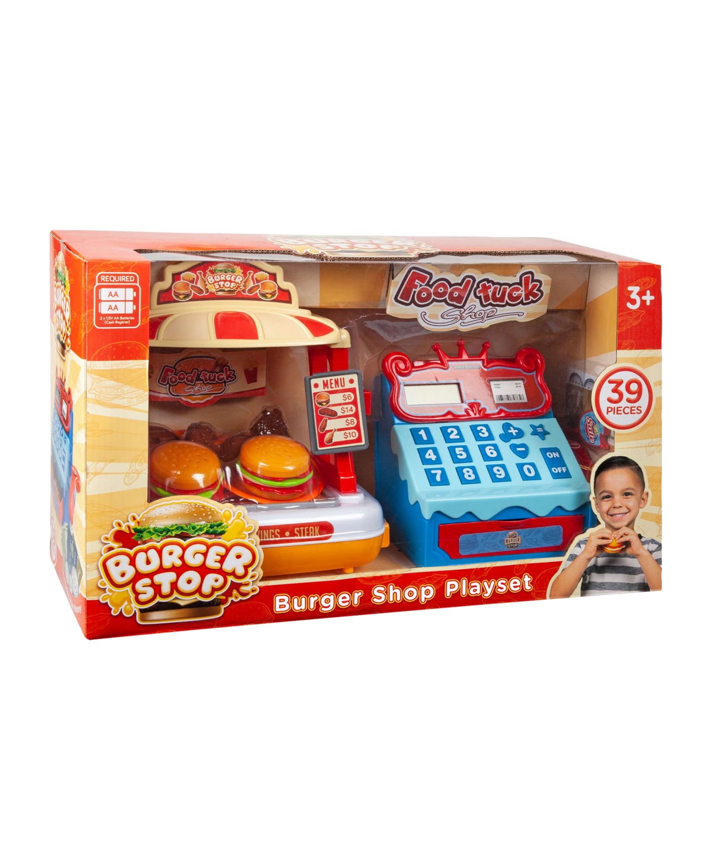 Детский игровой набор World Tech Toys Burger Stop 39-Piece Playset with Cash Register, Ages 3+ — фото 3