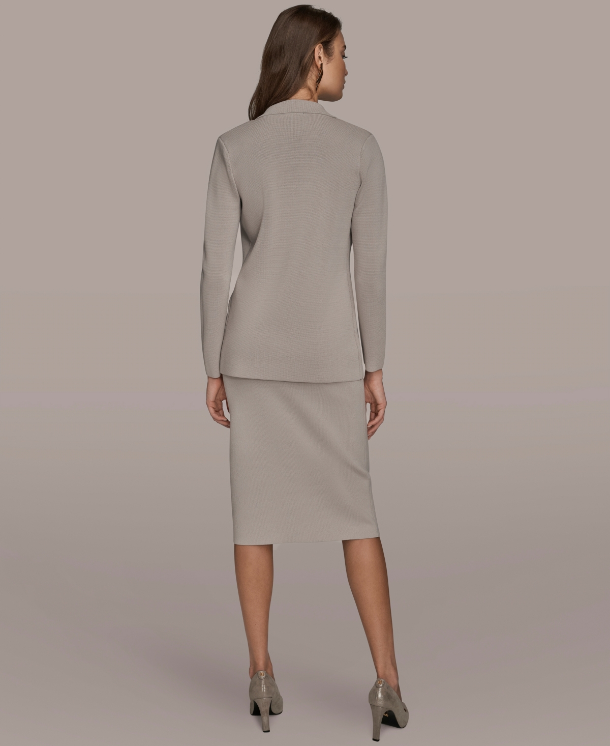 Donna Karan New York Women's Tie-Front Sweater Blazer