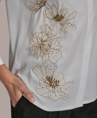 Women's Embellished Collared Shirt