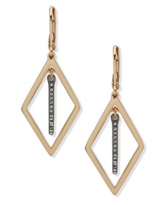 KARL LAGERFELD PARIS - Crystal Stone Pave Orbital Earrings