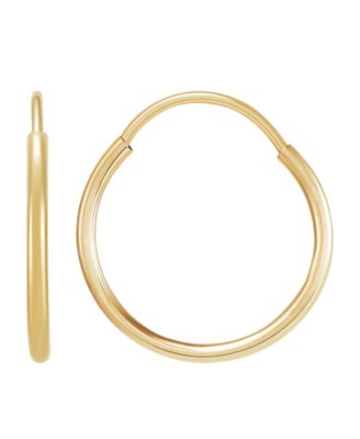 2-Piece Stud and Hoop Earrings Set in 10k Yellow Gold