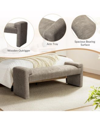 Arlesia 58.5'' W Modern Upholstered Accent Bench