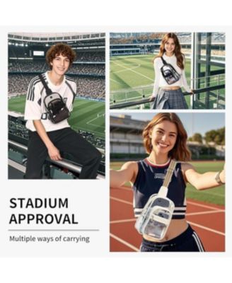 Clear Backpack Purse Crossbody Fanny Pack Clear Bag for Women