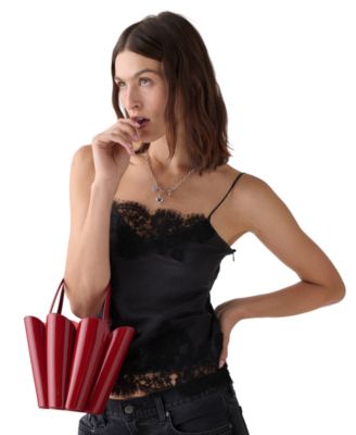 Spade Mini Patent Leather Flower Bucket Bag