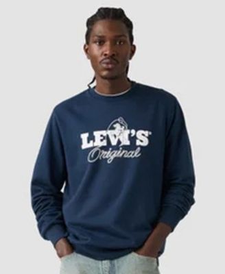 Men's Graphic Detail Crewneck Long-Sleeve Sweatshirt