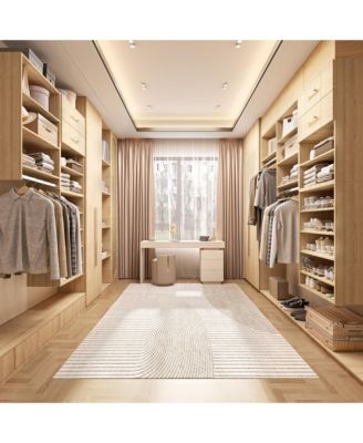 Lovmor Wood Shelf Medium Double Hanging Closet Unit