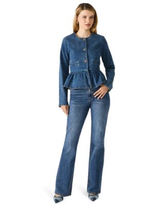 Women's Abigale Collarless Button Front Blazer