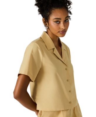 Women's Sandra Collared Button Front Top