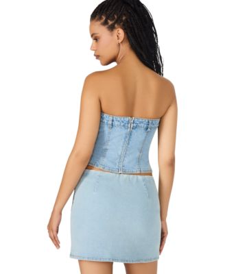 Women's Rosette Bustier Sleeveless Top