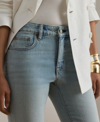 Women's Mid-Rise Straight Ankle Jeans