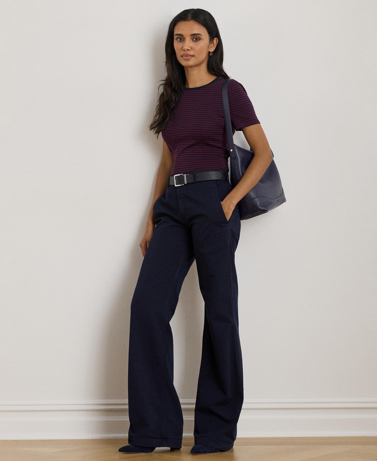 Ralph Lauren Women's Short Sleeve Crew Neck T-shirt In Purple