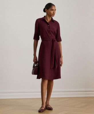 Lauren Ralph Lauren - Women's Double-Faced Point Collar Shirt Dress