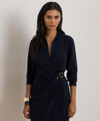 Women's Buckle-Trim Shirt Dress