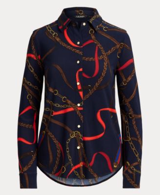 Women's Belting Print Shirt